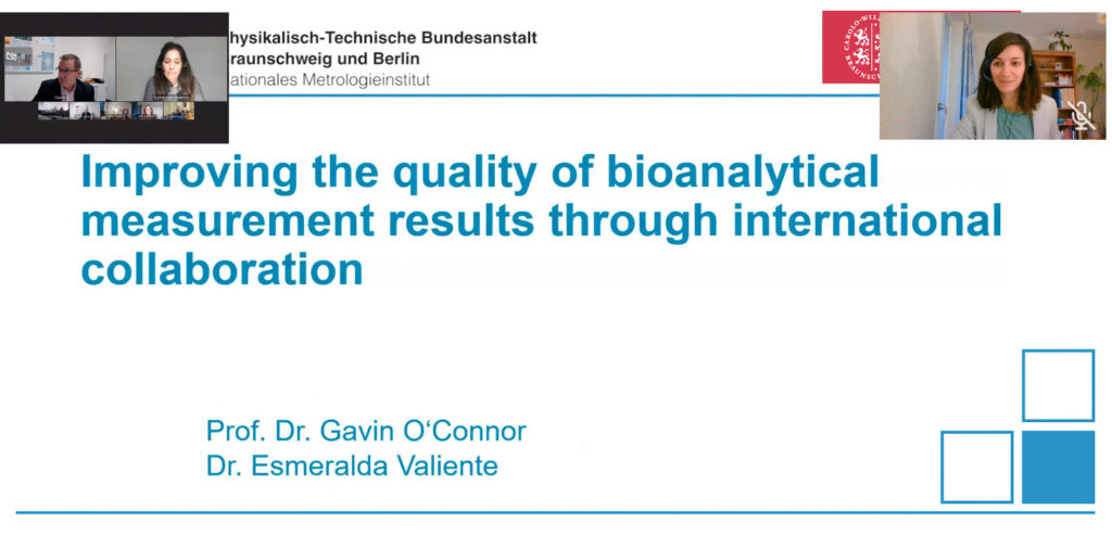 A presentation on the quality of bioanalytical measurement results. © PTB